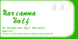 marianna wolf business card
